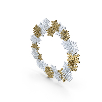 Snowflakes Wreath PNG & PSD Images