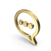 Chat Bubble With Three Dots Symbol PNG & PSD Images