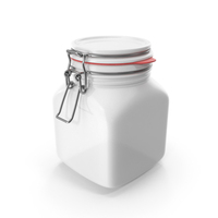 Ceramic Square Jar PNG & PSD Images