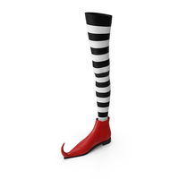 Witch Boot with Stocking PNG & PSD Images