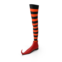 Witch Boot with Stocking PNG & PSD Images