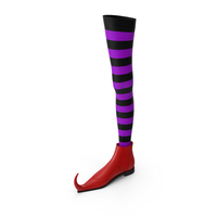 Witch Boot with Stocking PNG & PSD Images