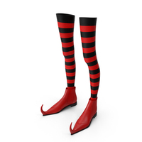 Witch Boots with Stockings PNG & PSD Images