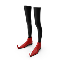 Witch Boots with Stockings PNG & PSD Images