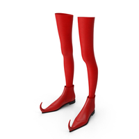 Witch Boots with Stockings PNG & PSD Images
