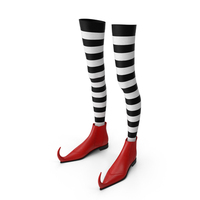 Witch Boots with Stockings PNG & PSD Images