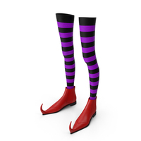 Witch Boots with Stockings PNG & PSD Images