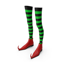 Witch Boots with Stockings PNG & PSD Images