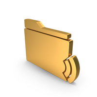 Audio Folder Speaker Folder Icon Gold PNG & PSD Images