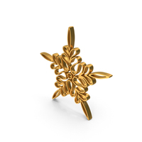 Gold Five Pointed Flower Icon PNG & PSD Images