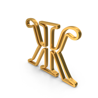 Out Line Zhe Cyrillic Letter Icon Gold PNG & PSD Images