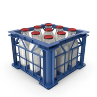 Milk Bottle Crate PNG & PSD Images