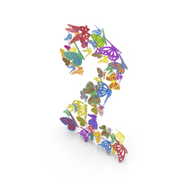 Colorful Butterflies Number 2 PNG & PSD Images