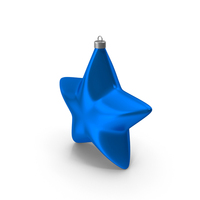 Blue Star Christmas Ornament PNG & PSD Images