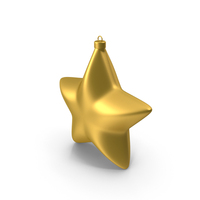 Gold Star Christmas Ornament PNG & PSD Images