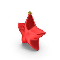 Red Star Christmas Ornament PNG & PSD Images