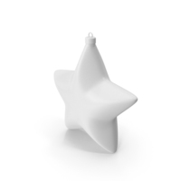 White Star Christmas Ornament PNG & PSD Images