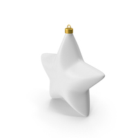 White Star Christmas Ornament PNG & PSD Images