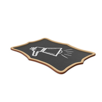 Handheld Chalkboard Labels PNG & PSD Images