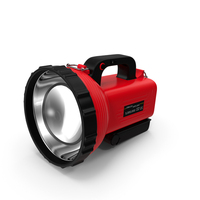 Red Cordless Spotlight and Floodlight PNG & PSD Images
