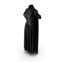 Corset Dress With Cape PNG & PSD Images