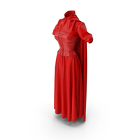 Corset Dress With Cape PNG & PSD Images