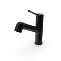 WaterSong Bathroom Sink Faucet - Black PNG & PSD Images