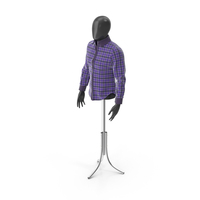 Plaid Shirt On Mannequin PNG & PSD Images