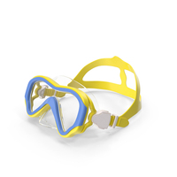 Yellow Child Swim Goggles PNG & PSD Images