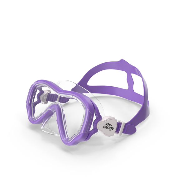 Kids Swim Mask Seage Purple PNG & PSD Images