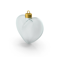 Glass Heart Christmas Ornament PNG & PSD Images