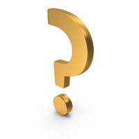 Gold Question Mark Icon PNG & PSD Images
