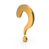 Gold Question Mark Icon PNG & PSD Images