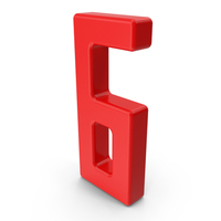 Digit 6 Red PNG & PSD Images