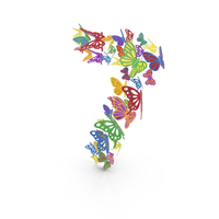 Colorful Butterflies Number 7 PNG & PSD Images