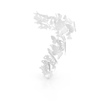 Monochrome Butterflies Number 7 PNG & PSD Images