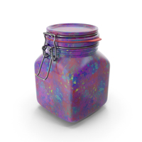 Ceramic Square Jar PNG & PSD Images