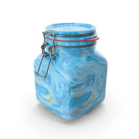 Ceramic Square Jar PNG & PSD Images