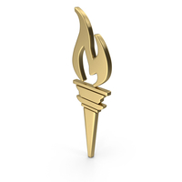 Gold Torch Icon PNG & PSD Images