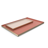 Double Rose Gold Tray PNG & PSD Images