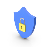 Shield With Padlock Symbol PNG & PSD Images