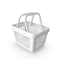 Monochrome Shopping Basket PNG & PSD Images