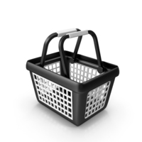 Black Shopping Basket PNG & PSD Images