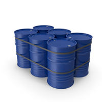 Blue Barrels PNG & PSD Images