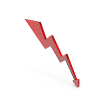Loss Arrow Down Icon PNG & PSD Images