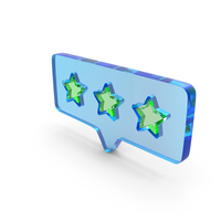 Star Rating Chat Bubble Three PNG & PSD Images