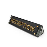 Desk Reception Sign PNG & PSD Images