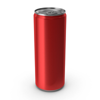 Red Beverage Slim Can 250ML PNG & PSD Images