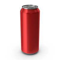 Red Beverage Standard Can 500ML PNG & PSD Images