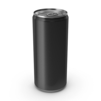 Black Beverage Sleek Can 300ML PNG & PSD Images